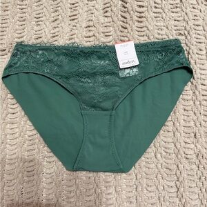 Auden Teal Lace Accent panties XS 0-2